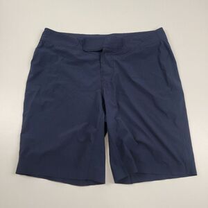 Lululemon Athletica Navy Blue Mens Athletic Chino Shorts Size 34 Outdoor